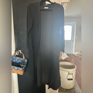 Black Long Cardigan